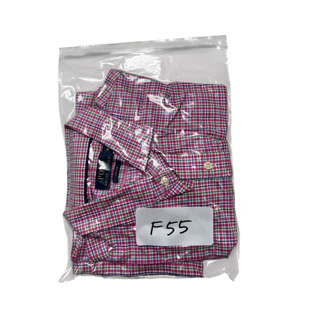 POLO Ralph Lauren Menβs Non-Iron Pink Plaid Long Sleeve Button Up Shirt - XL - Picture 7 of 7